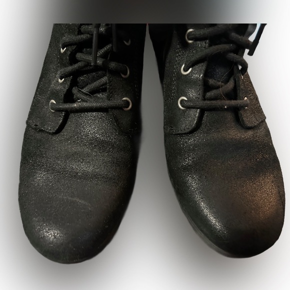 Ugg black wedge lace-up ankle booties - Picture 5 of 13